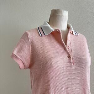 Vintage Catalina light pink polo shirt size L